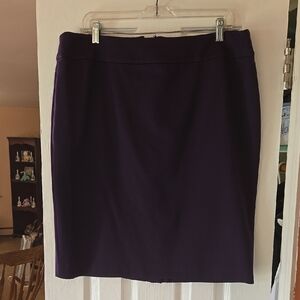 Evan Picone Purple Knee-Length Pencil Skirt